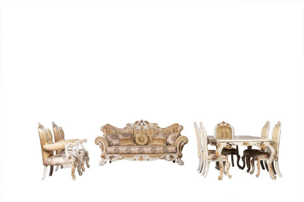Classic sofa set 4-piece Baroque Rococo luxury furniture couch sofa