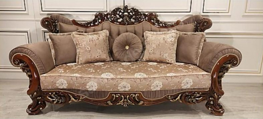 Classic living room sofa set upholstery set velvet 5-piece couch sofa