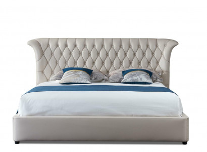 Design leather bed marital Chesterfield hotel luxury bedroom double beds