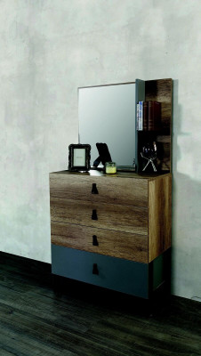 Dresser with Mirror Wood Modern Luxury Design Youth Room Dressers