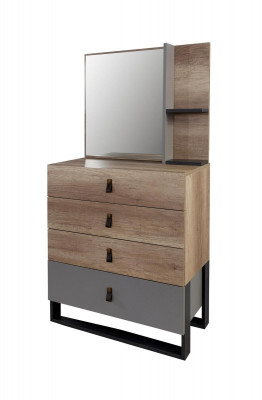 Dresser with Mirror Wood Modern Luxury Design Youth Room Dressers