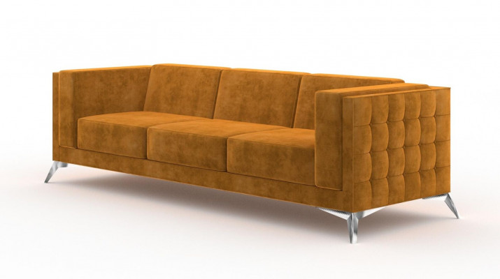 Big Couch Upholstery Sofa Textile Chesterfield Sofas Fabric XXL Three-Seater 3-Seater