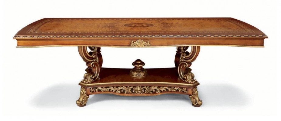 Dining table dining room table dining nook large table dining room baroque gold XXL