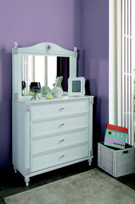 Children's room modern dresser with mirror with drawers furniture designer room