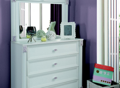 Children's room modern dresser with mirror with drawers furniture designer room