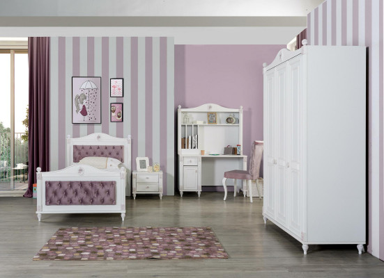 Desk, youth, children's room, wood, furniture, design, white, table, country house.