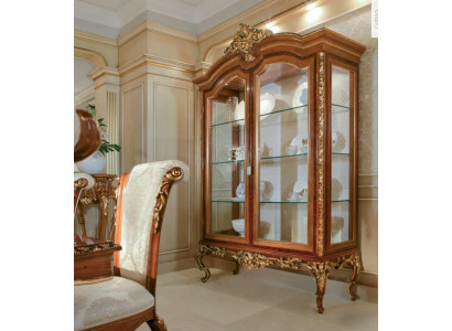 Display cabinets cabinets vitrines wood luxury glass cabinet furniture baroque