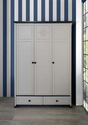 Wardrobe Wooden Cabinet Bedroom Youth Children Furniture Wood New