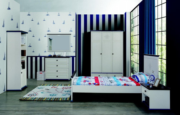 Wardrobe Wooden Cabinet Bedroom Youth Children Furniture Wood New