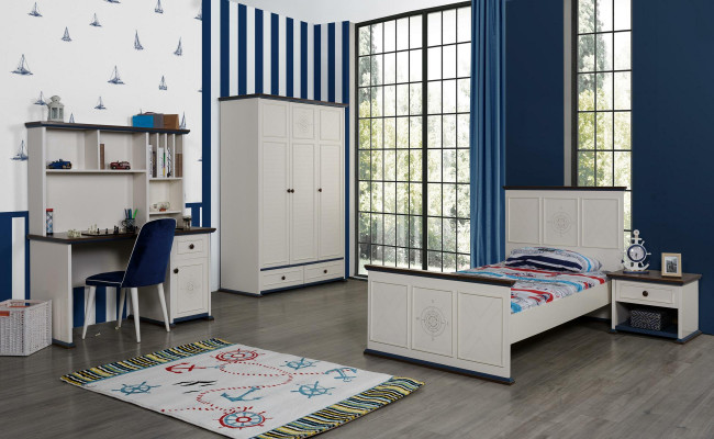 Wardrobe Wooden Cabinet Bedroom Youth Children Furniture Wood New