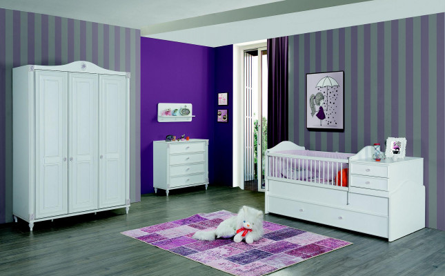 Children's room set children's bed wardrobe chest of drawers bedroom