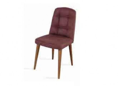 Original: a pink chair on legs on wooden legs for your dining room new model