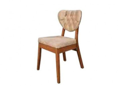 Beige wooden chair Chesterfield chair designer upholstered chairs luxurious seating furniture