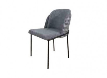 Original gray chair on stainless steel legs for your dining room New model