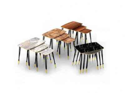 3 luxurious coffee tables with black stainless steel legs for your living room