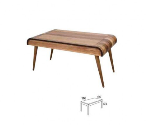 Wood coffee table on wooden legs for your living room Original design model New