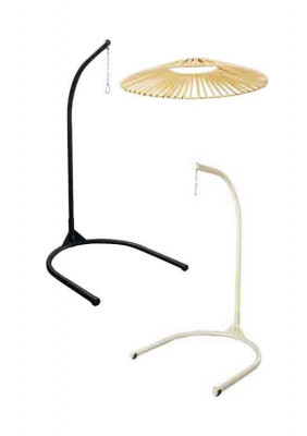 Oval shell chair, red rattan with stainless steel, for comfortable relaxation, new