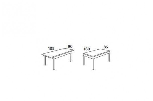 Black dining table 160x85 dining room table dining tables tables furniture wood