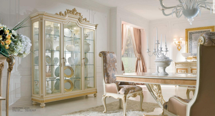Display cabinets showcases wood luxury living room furniture cabinet beige