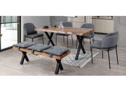 Dining table 4 chairs bench seat seating bench original set dining room dining room set