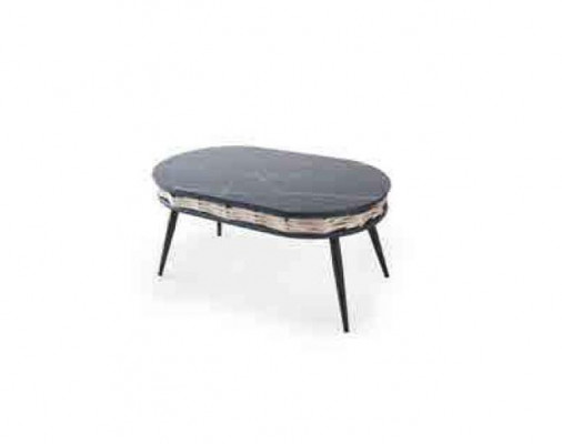 Garden furniture sofa set table stool armchair porch seating groups 4-piece set.