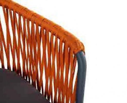 Orange garden seating furniture sofa set two-seater armchair coffee table set