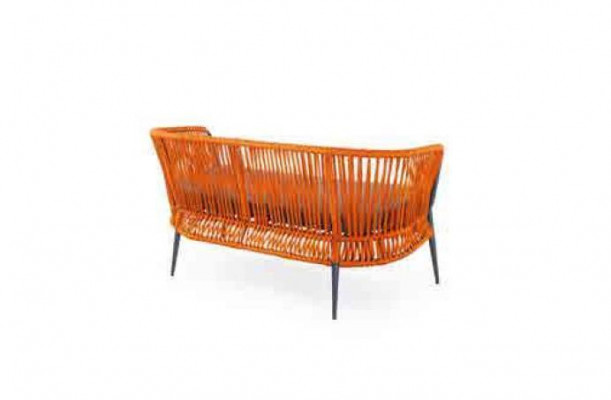 Orange garden seating furniture sofa set two-seater armchair coffee table set