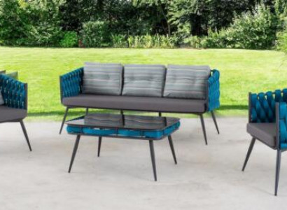 Terrace Set Luxury Sofa Set Three-Seater Two-Seater Coffee Table