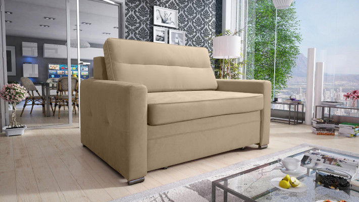 Design Couch Fabric Chesterfield Armchair 1.5 Seater Upholstered Sofas Lounge Club
