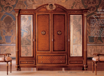 Wardrobe cupboards clothes brown bedroom wood furniture cabinet luxury new