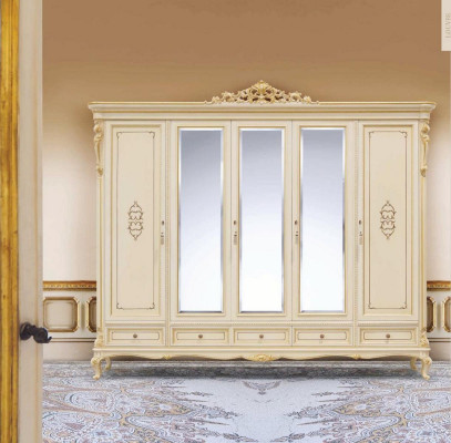 Wardrobe Large Closet Clothes Cabinets Bedroom Mirror XXL