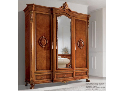 Wardrobe brown cabinets clothes bedroom wood furniture wardrobe