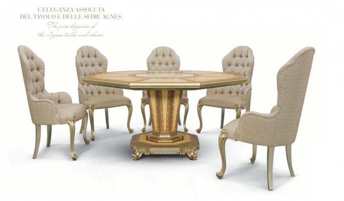 Dining set dining room dining corner dining table chair set six-piece wood luxury beige