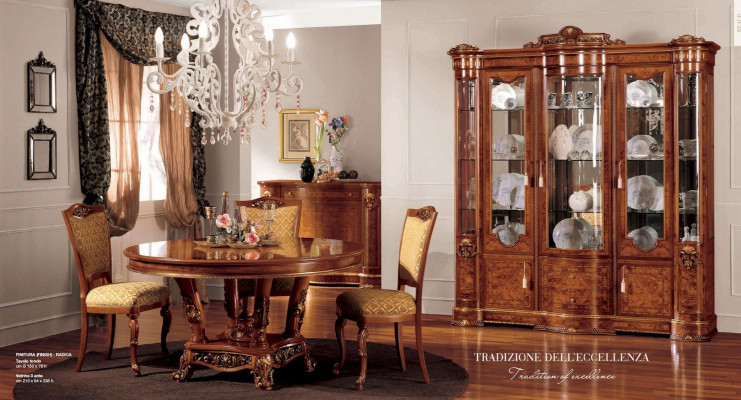 Display cabinets brown large showcases luxury cabinet wood dining room