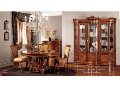 Display cabinets brown large showcases luxury cabinet wood dining room