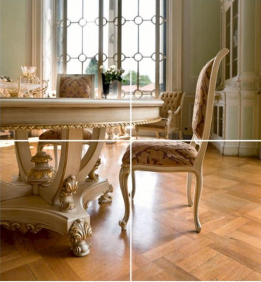 Dining area dining room dining table chair table round set 5-piece group
