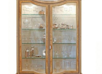 Showcase luxury cabinets display cases wooden living room furniture gold beige