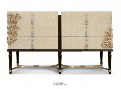 Sideboard Luxury Cabinets Dressers Bedroom Wood Beige