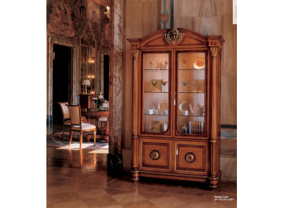 Showcase luxury cabinets display cabinets wooden living room furniture cabinet brown baroque style