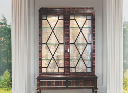 Display cabinets showcases luxury cabinet living room wood brown glass
