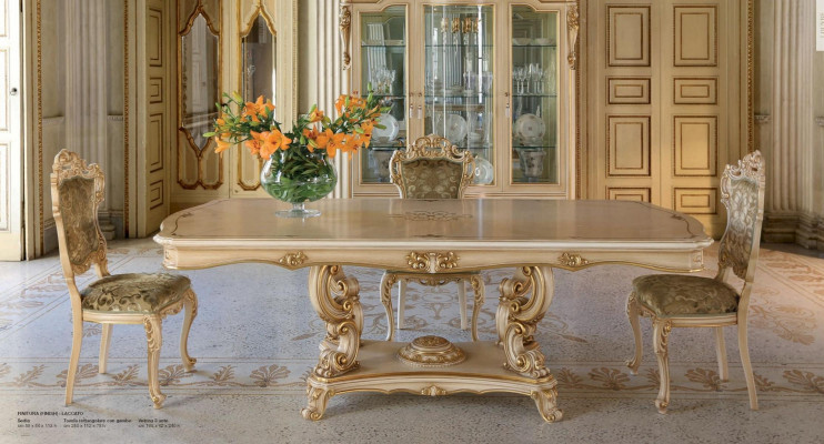 Luxury dining table, dining room table, dining corner table, wooden dining room table, beige.