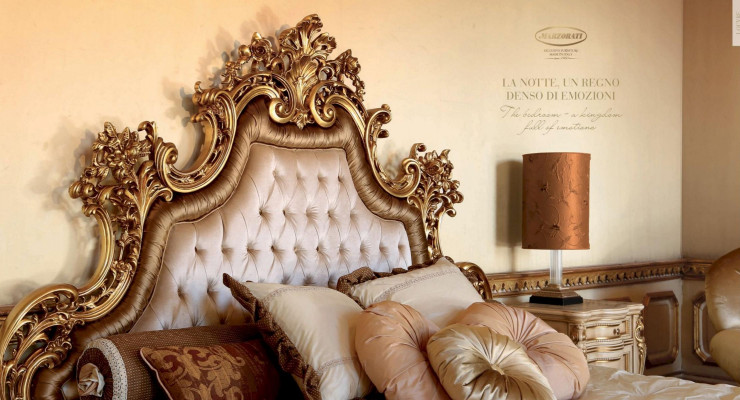 Chesterfield double bed fabric beds bed frame wood baroque style