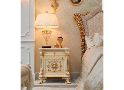 Nightstands, nightstand consoles, side table, night consoles, luxury, beige, baroque