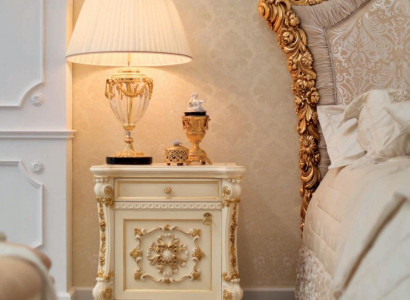 Nightstands, nightstand consoles, side table, night consoles, luxury, beige, baroque