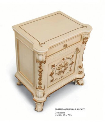 Nightstands, nightstand consoles, side table, night consoles, luxury, beige, baroque