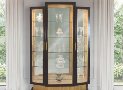 Display cabinets showcases luxury cabinet living room wood black gold