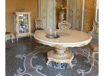 Luxury dining table dining room table dining nook table dining room wood beige round