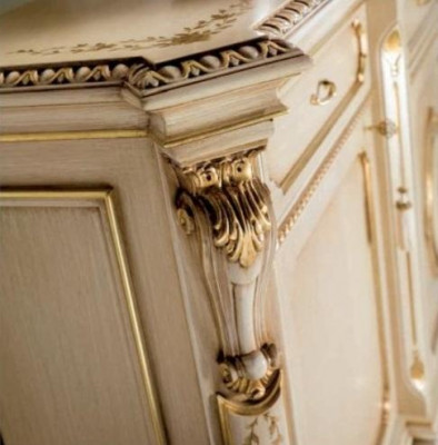 Chest Sideboard Cabinets Dressers Wood Living Room Furniture Luxury Beige Cabinet