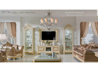 Display cabinets showcase wood luxury living room furniture gold baroque