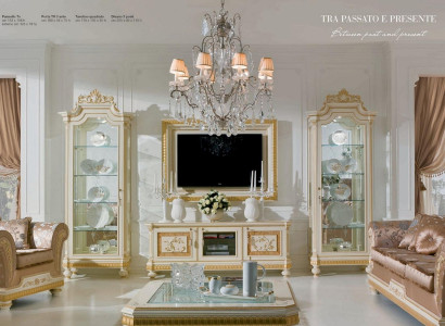 Display cabinets showcase wood luxury living room furniture gold baroque